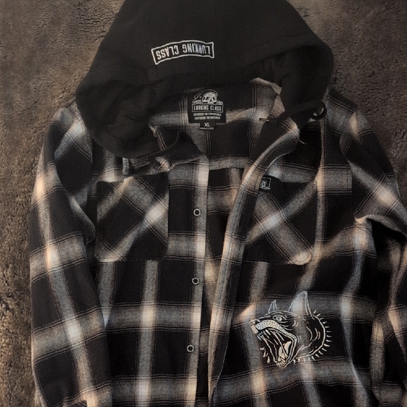 Lurking Class Other - Lurking Class Black and White Plaid Men's Shirt